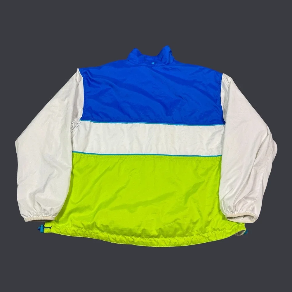Vintage 90s Nike Court Multicolor Reversible Track Jacket Women's Large FLAWS